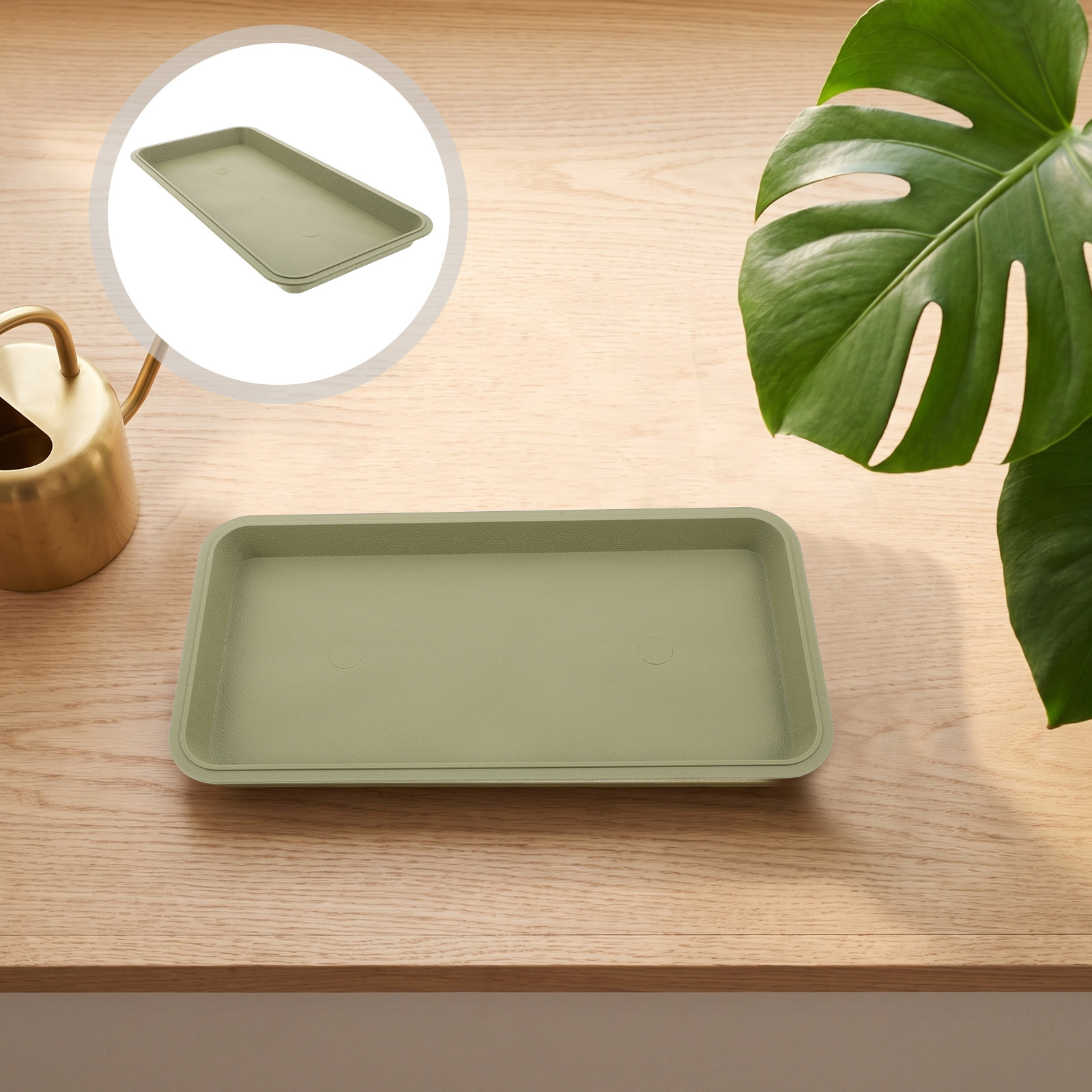 Drip Tray Saucer - Rectangular Plastic Plant Tray Flowerpot Saucer