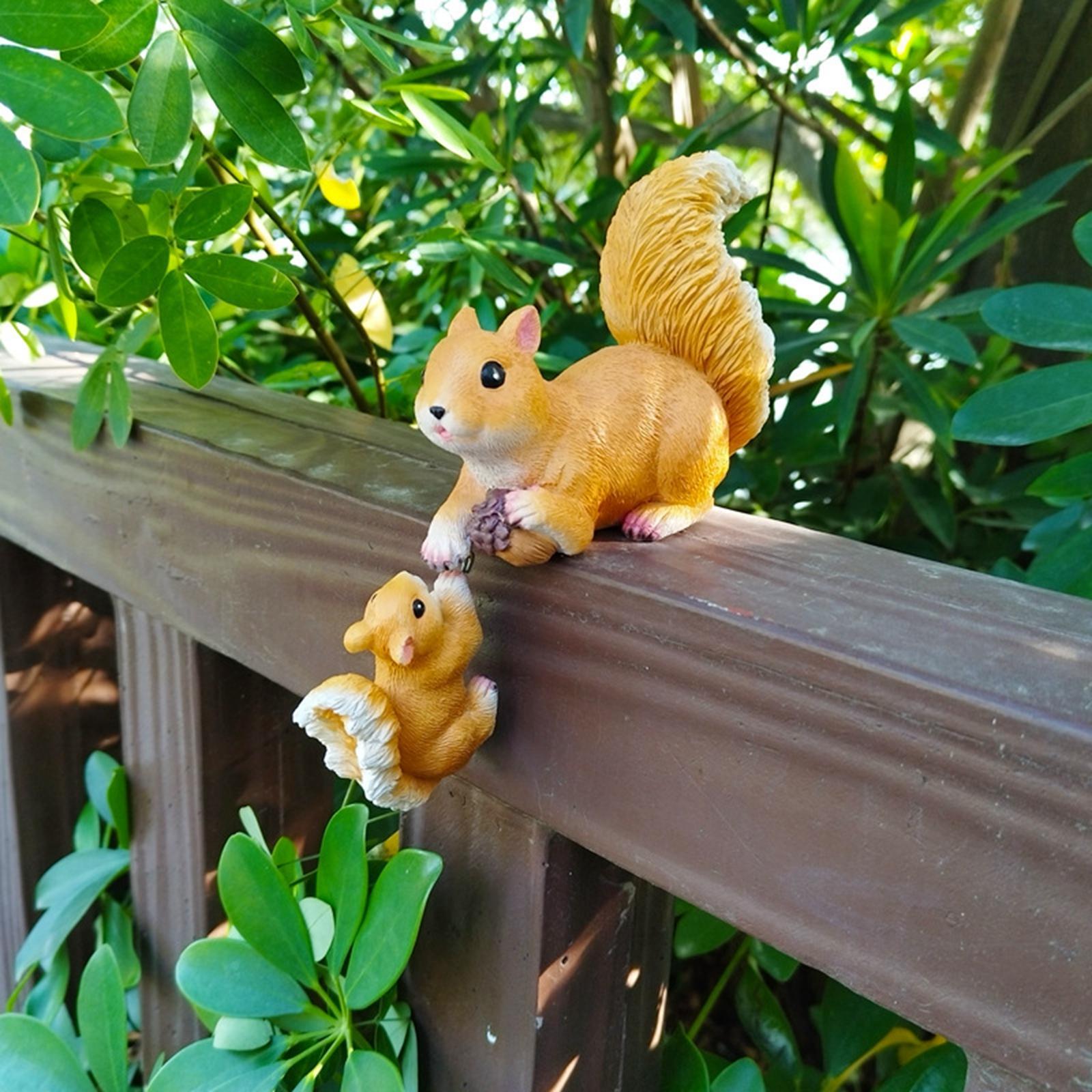 Garden Squirrel Ornament Resin - Bonsai Garden Art ulasan dan harga