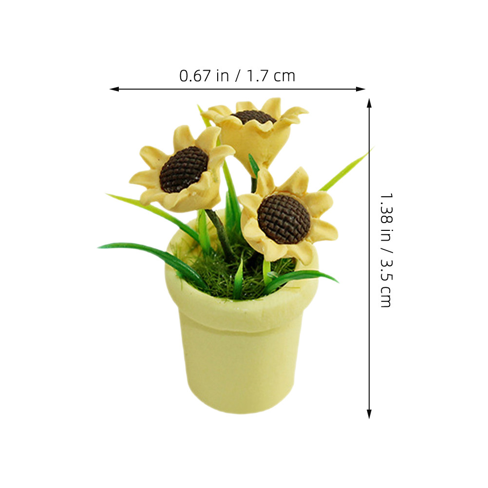 4Pcs Miniature Sunflower Bonsa - Bonsai Garden Landscape Design ulasan dan harga