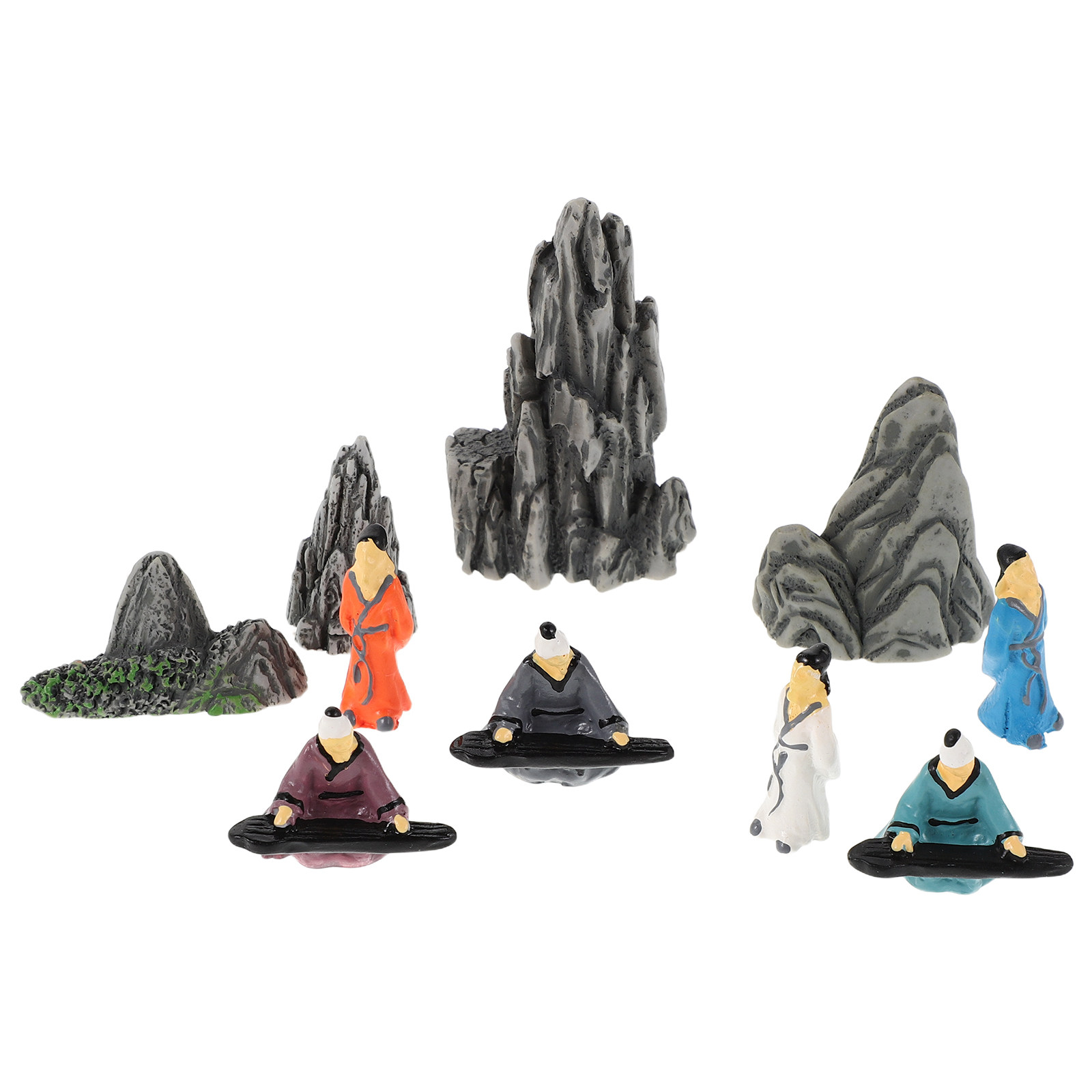10Pcs Resin Miniature Chinese  - Bonsai Garden Landscape Design ulasan dan harga