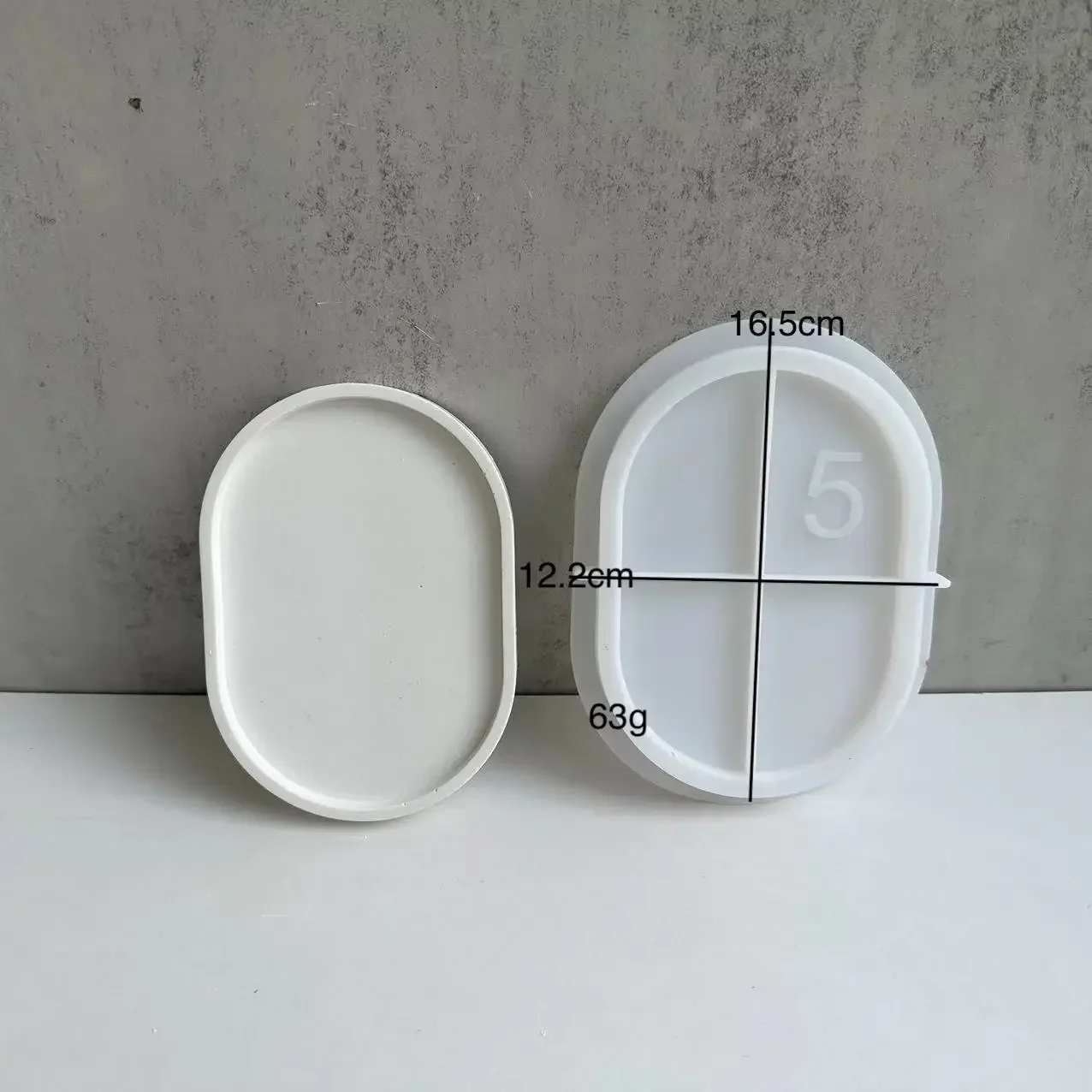 Oval Flower Pot Base Mold Ceme - Drip Tray Saucer ulasan dan harga
