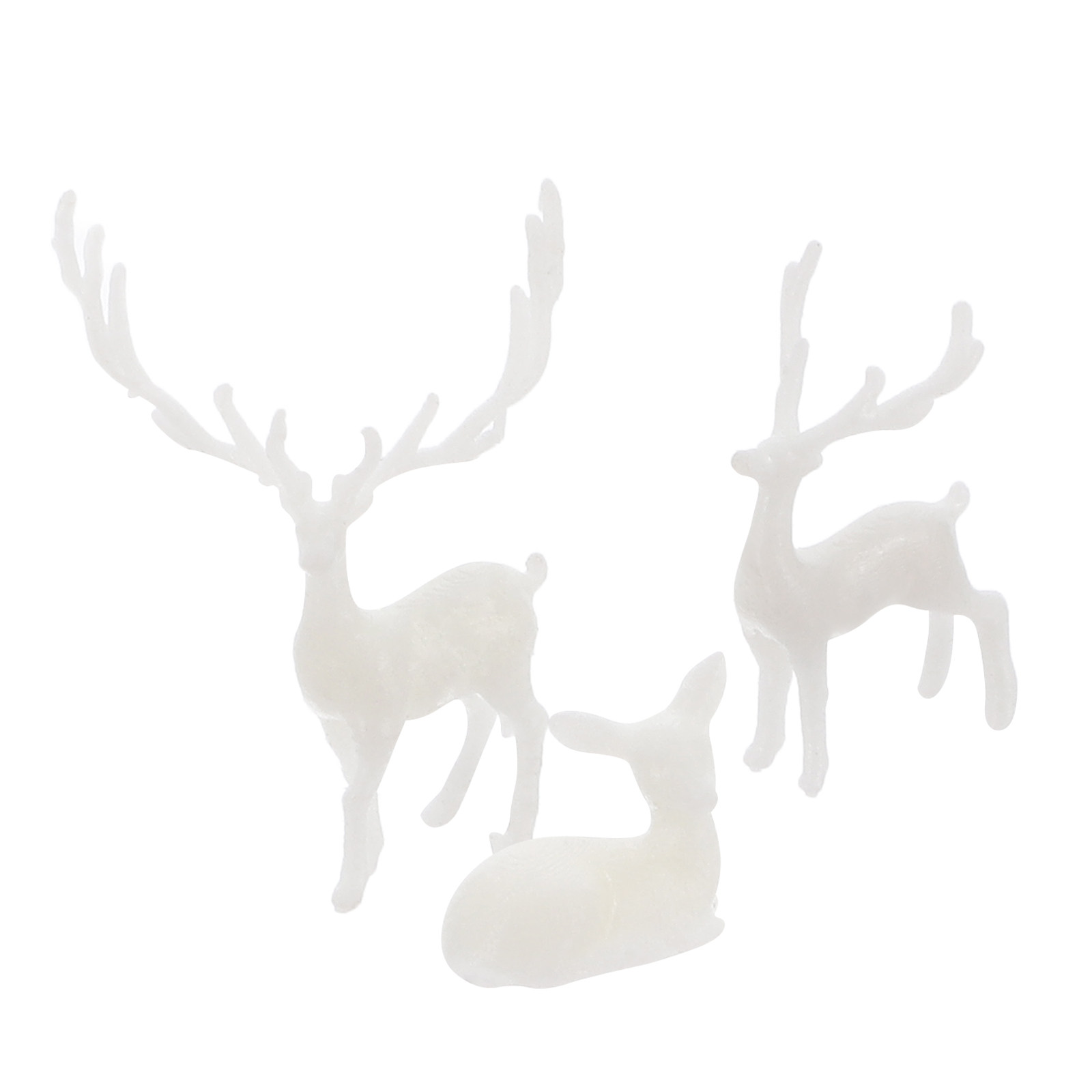 3Pcs Lifelike Resin Elk Statue - Bonsai Garden Landscape Design ulasan dan harga